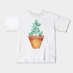 Watercolor cactus Kids T-Shirt